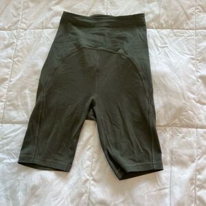 Lululemon biker short - army green color